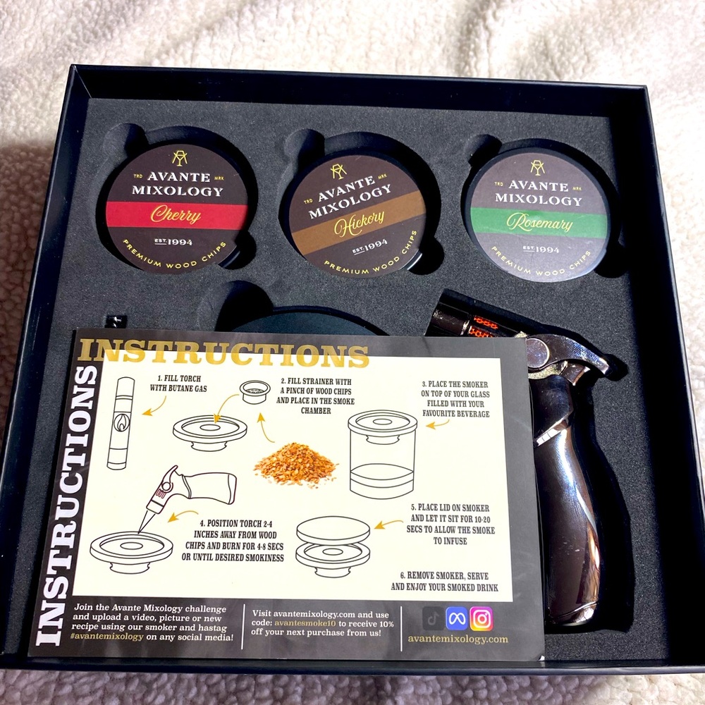 Avente Mixology Premium Smoker Cocktail Kit